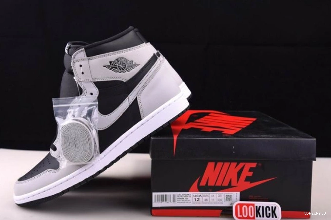 Cheap TBkick White Jordan Air Retro Smoke Black 555088-035 1 Light Grey High 0727